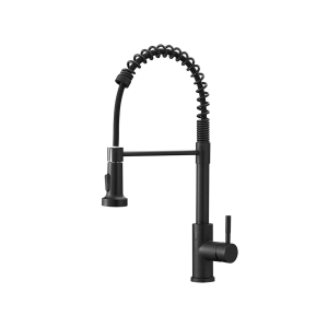 Llave de cocina con resorte de enjuague previo